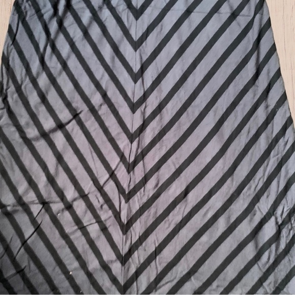 High waist Long Maxi Skirt Grey Black Pattern XSmall - Picture 5 of 11